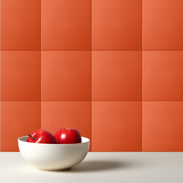 Solid sorbus orange ceramic tile (Creator Uploaded)