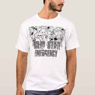 Solid State Emergency White T' T-Shirt
