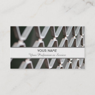 Solid steel pattern metal business card