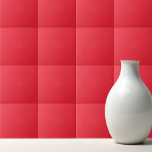 Solid strawberry red ceramic tile<br><div class="desc">Solid color strawberry red design.</div>