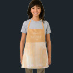 Solid Stripes Editable Colour Custom Kid Apron<br><div class="desc">This lovely design can be customised to your favourite colour combinations. Matching adult and junior designs available. Makes a great gift! Find stylish stationery and gifts at our shop: www.berryberrysweet.com.</div>