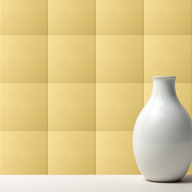 Solid sunlight pastel yellow ceramic tile (Creator Uploaded)