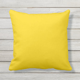 Solid Sunshine Yellow Outdoor Pillows