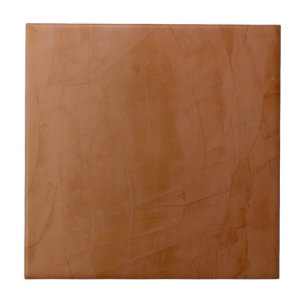 Solid Tangerine Ceramic Tile