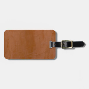 Solid Tangerine Luggage Tag