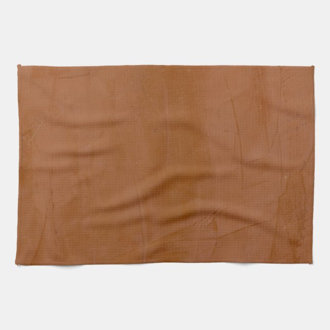 Solid Tangerine Tea Towel (Horizontal)