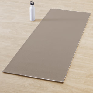 Solid taupe dusty brown yoga mat
