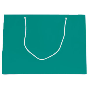 Solid Teal Green Large Gift Bag
