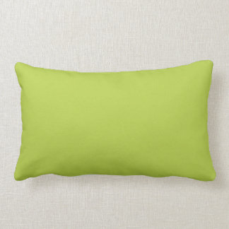 Solid Tender Shoots Green Lumbar Cushion