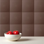 Solid tiramisu dark brown ceramic tile<br><div class="desc">Solid tiramisu dark brown design.</div>