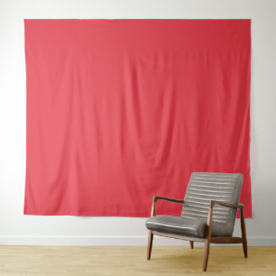 Solid Tomato Red Wall Tapestry – Customizable