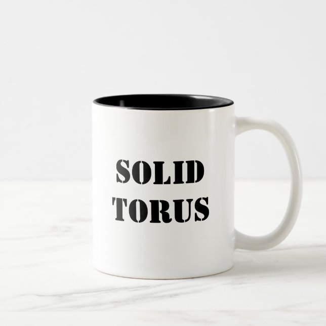 Solid Torus Two-Tone Coffee Mug (Right)