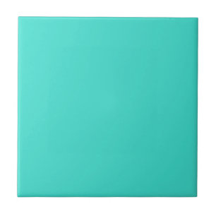 Solid Turquoise Blue Ceramic Tile