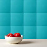 Solid turquoise blue ocean ceramic tile<br><div class="desc">Solid turquoise ocean blue design.</div>