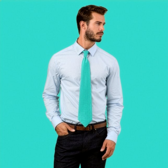 Solid Turquoise Tie (Creator Uploaded)