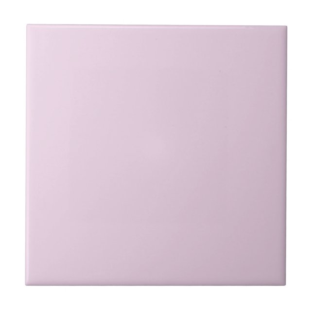 Solid Twilight Pink Ceramic Tile (Front)