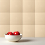 Solid vanilla cream light beige ceramic tile<br><div class="desc">Trendy simple design in vanilla cream light beige solid colour.</div>