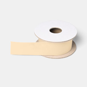 Solid vanilla cream light beige satin ribbon