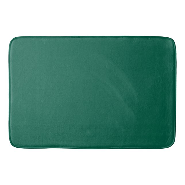 Solid viridian green bath mat (Front)