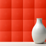 Solid vivid bright red ceramic tile<br><div class="desc">Solid color vivid bright red design.</div>