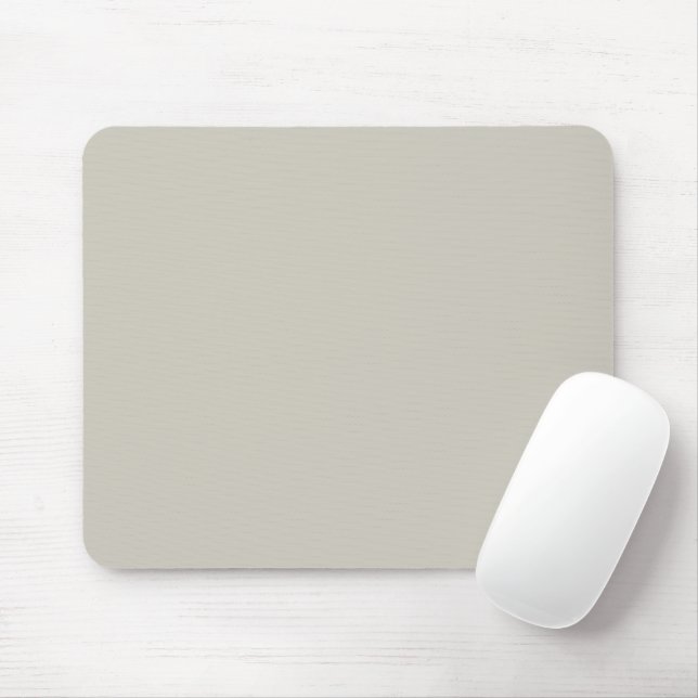 Solid Warm Grey Natural Sand Mouse Pad (With Mouse)