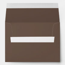 Solid Warm Mocha Brown Wedding Stationary