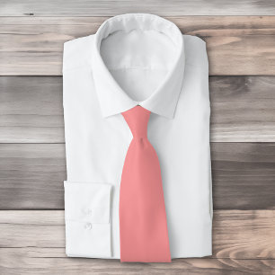 Solid  Watermelon colour plain pink Tie
