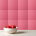 Solid watermelon pink ceramic tile<br><div class="desc">Solid color watermelon pink design.</div>
