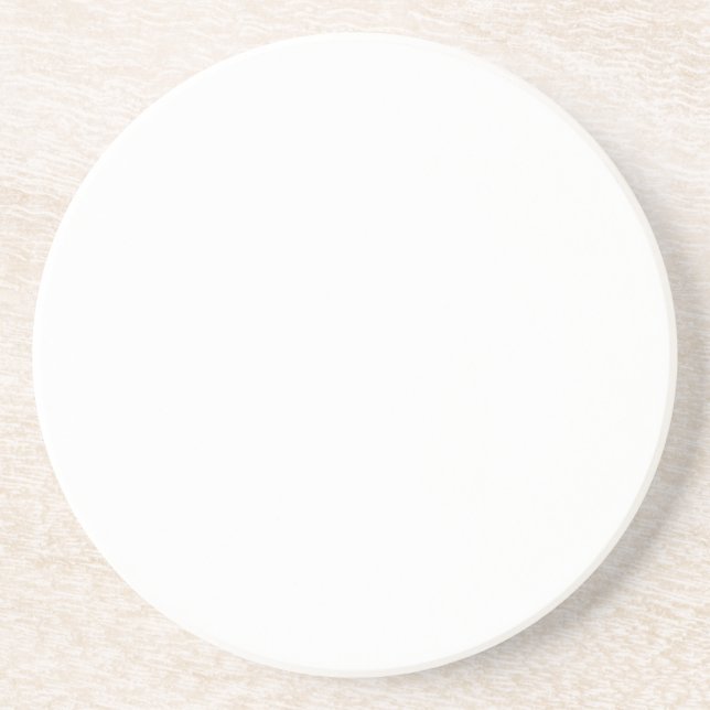Solid White Coaster (Front)