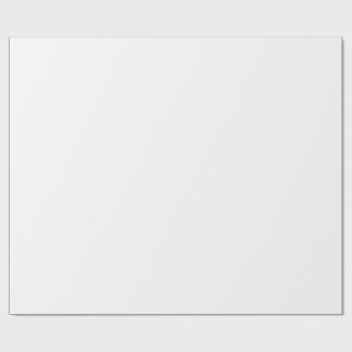 Solid White Customizable Wrapping Pap Paper