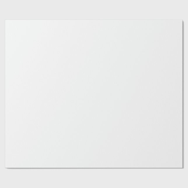 Solid White Customizable Wrapping Pap Paper (Flat)