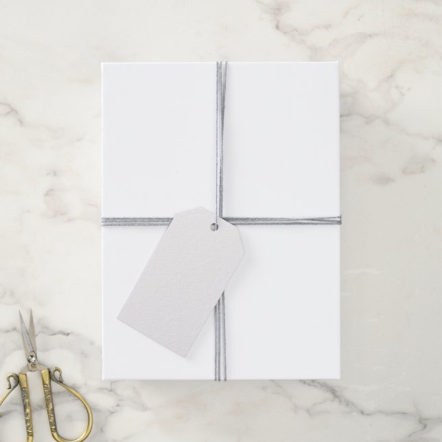 Solid White Gift Tags (With Twine)