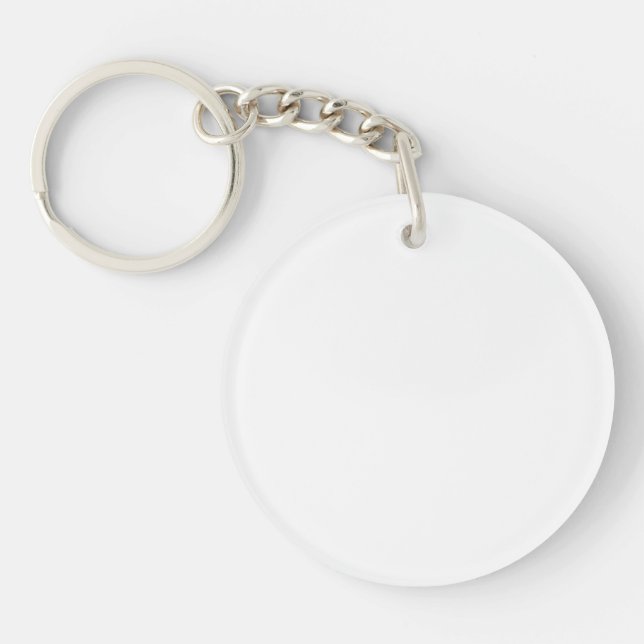 Solid White Key Ring (Front)