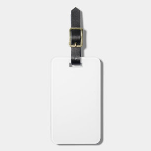 Solid White Luggage Tag