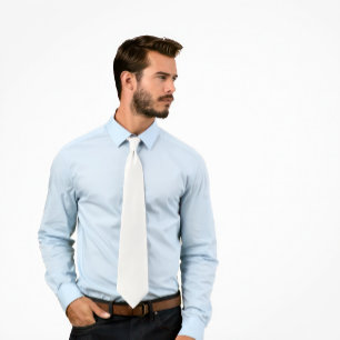Solid White Tie