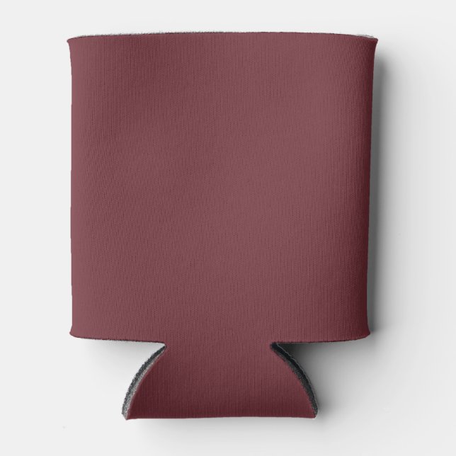 Solid Wine Red Colour Tone Can Cooler (Front)