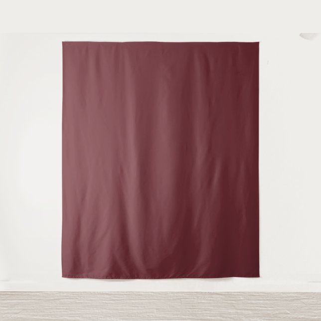 Solid Wine Red Colour Tone Tapestry (Front)