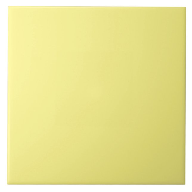 Solid yellow colour, medium shade of yellow ceramic tile (Front)