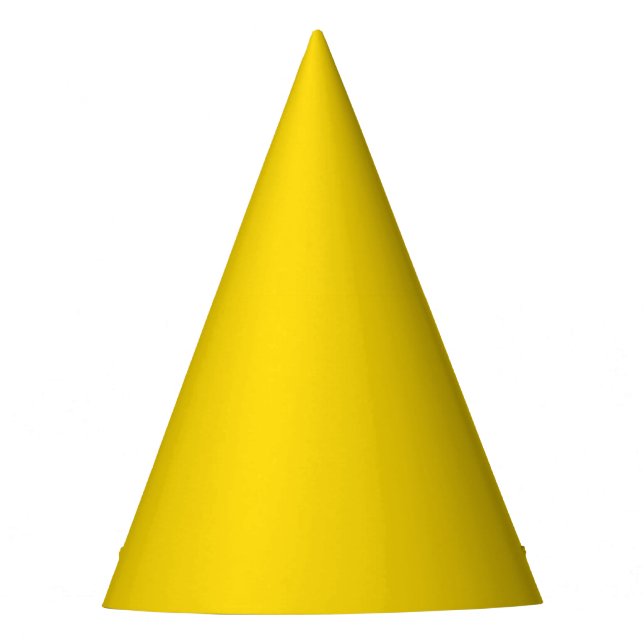 Solid Yellow Party Hat (Front)