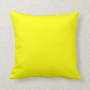 solid yellow pillow