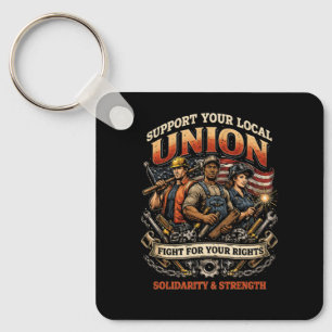 Solidarity and Strength Key Ring