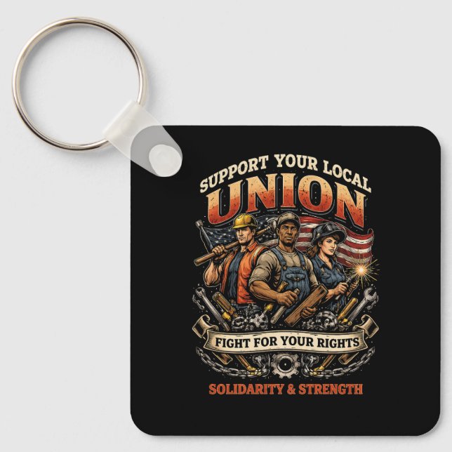 Solidarity and Strength Key Ring (Front)