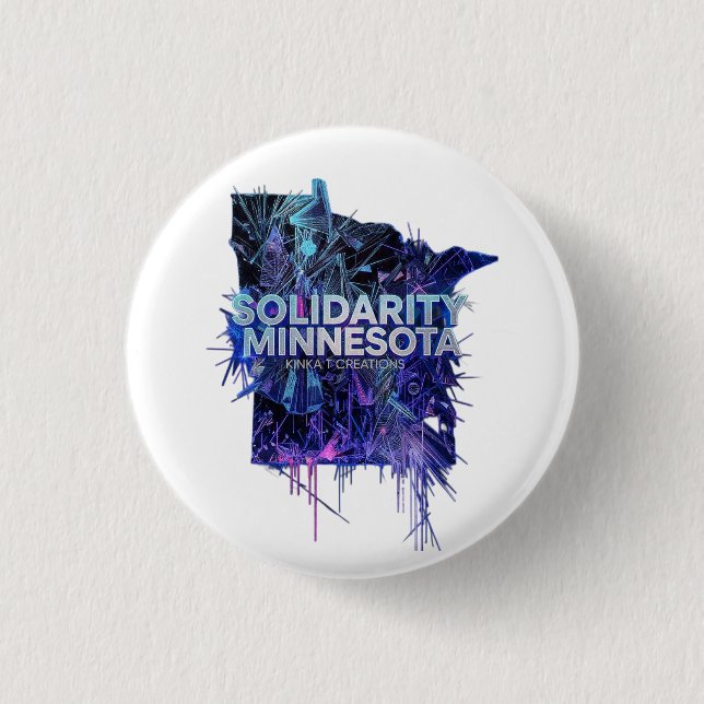 Solidarity Minnesota 3 Cm Round Badge (Front)