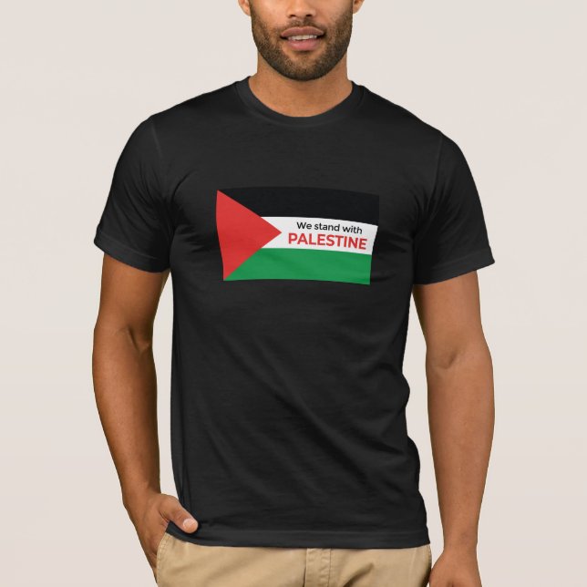 Solidarity Statement: Palestine Flag T-Shirt (Front)