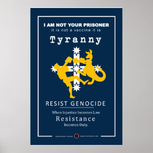 Solidarity with Australia - Resist Tyranny Poster