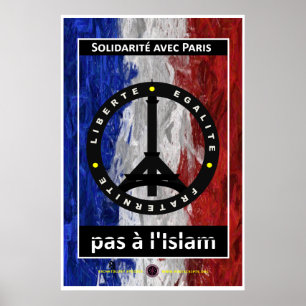 Solidarity with Paris Poster