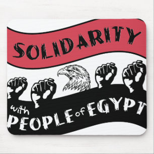 Solidarity with People of Egypt mousepad