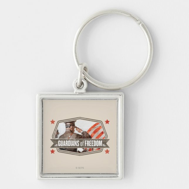 Solider-Guardian of Freedom Key Ring (Front)