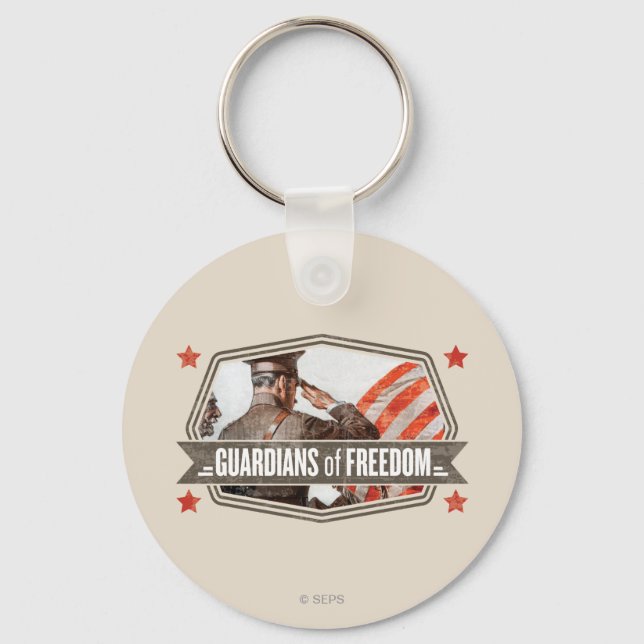 Solider-Guardian of Freedom Key Ring (Front)