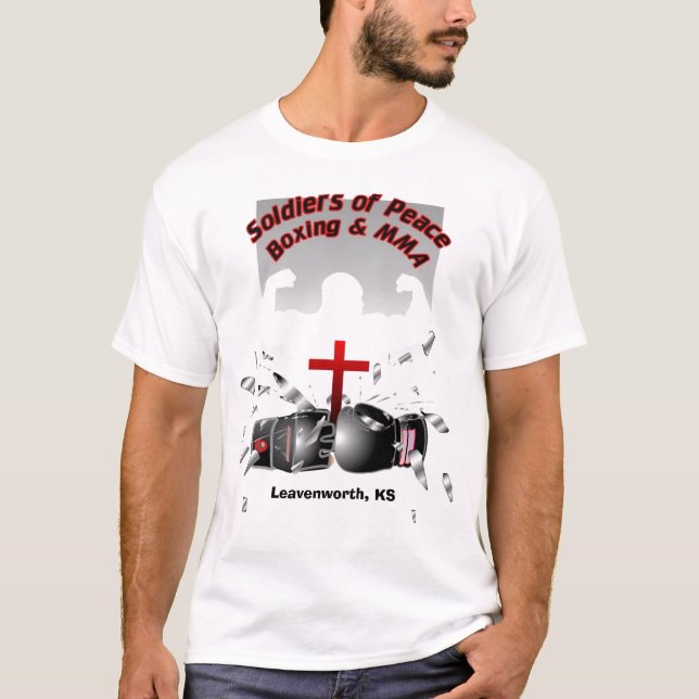 SolidersOfPeaceBoxing Final, Leavenworth, KS T-Shirt (Front)
